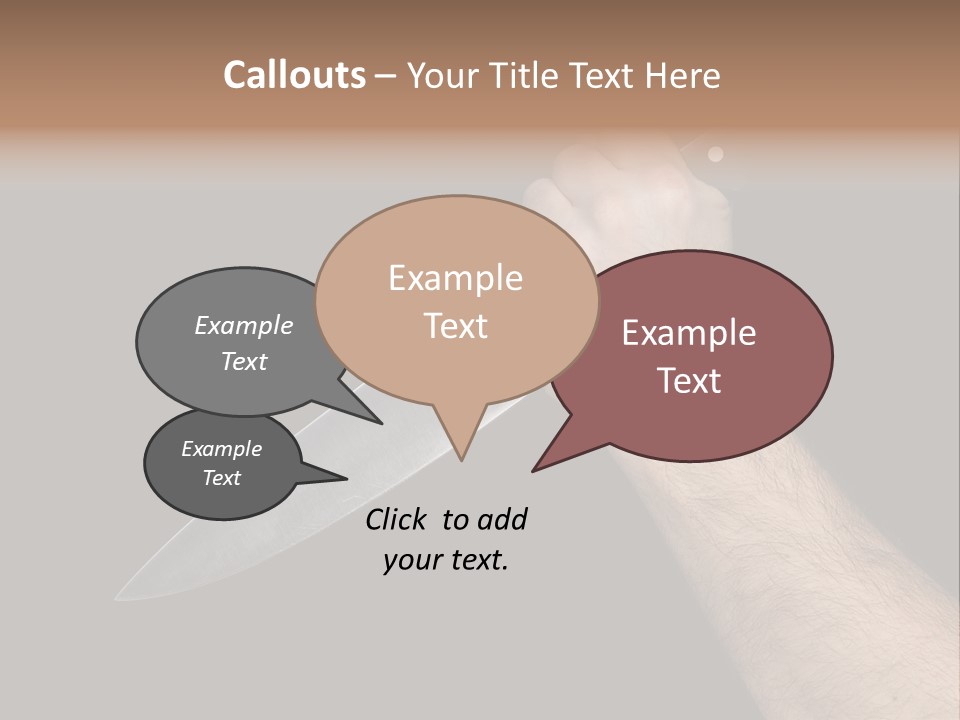 Deadly Arm Lethal PowerPoint Template