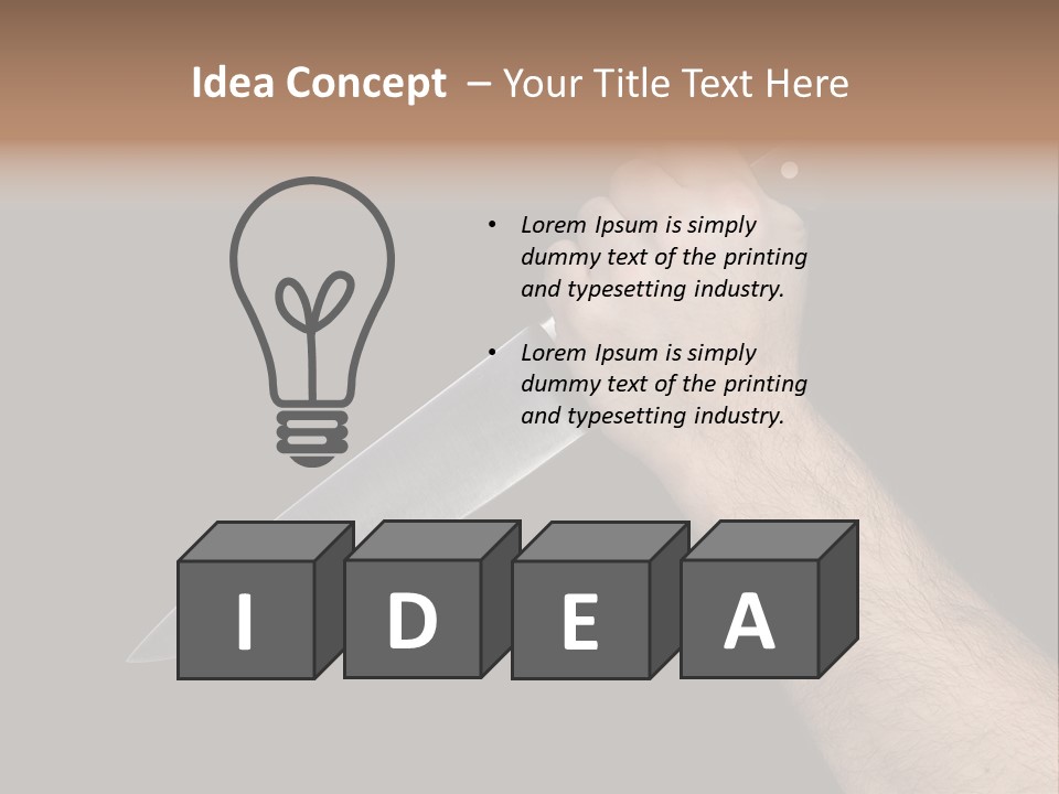 Deadly Arm Lethal PowerPoint Template