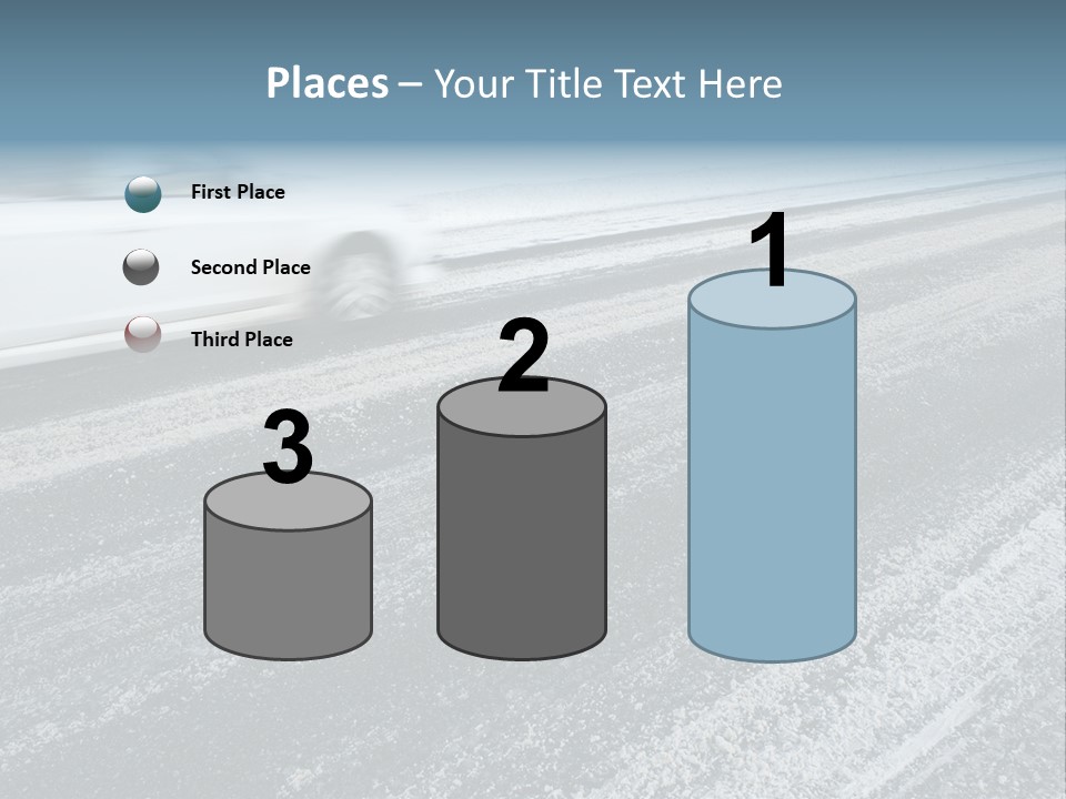 Transportation Highway Snow PowerPoint Template