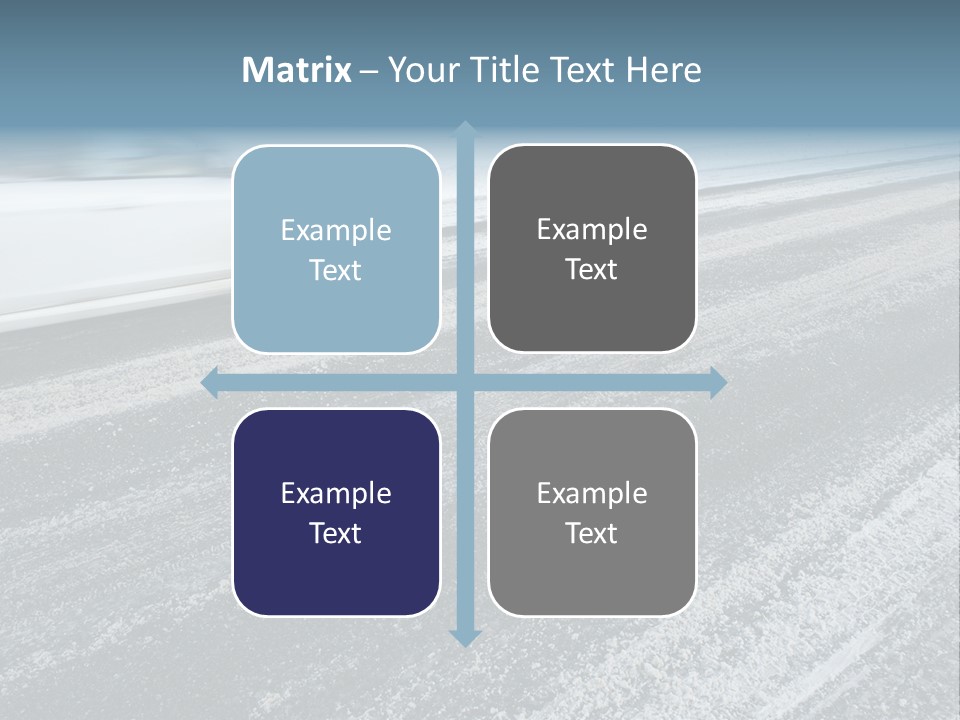 Transportation Highway Snow PowerPoint Template