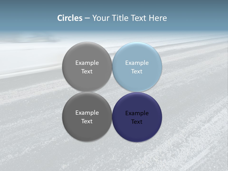 Transportation Highway Snow PowerPoint Template