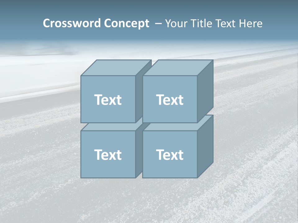 Transportation Highway Snow PowerPoint Template