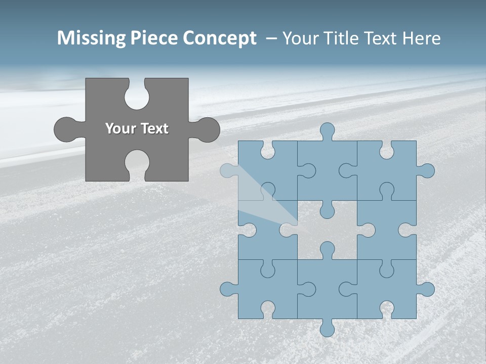 Transportation Highway Snow PowerPoint Template