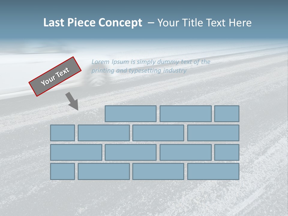 Transportation Highway Snow PowerPoint Template