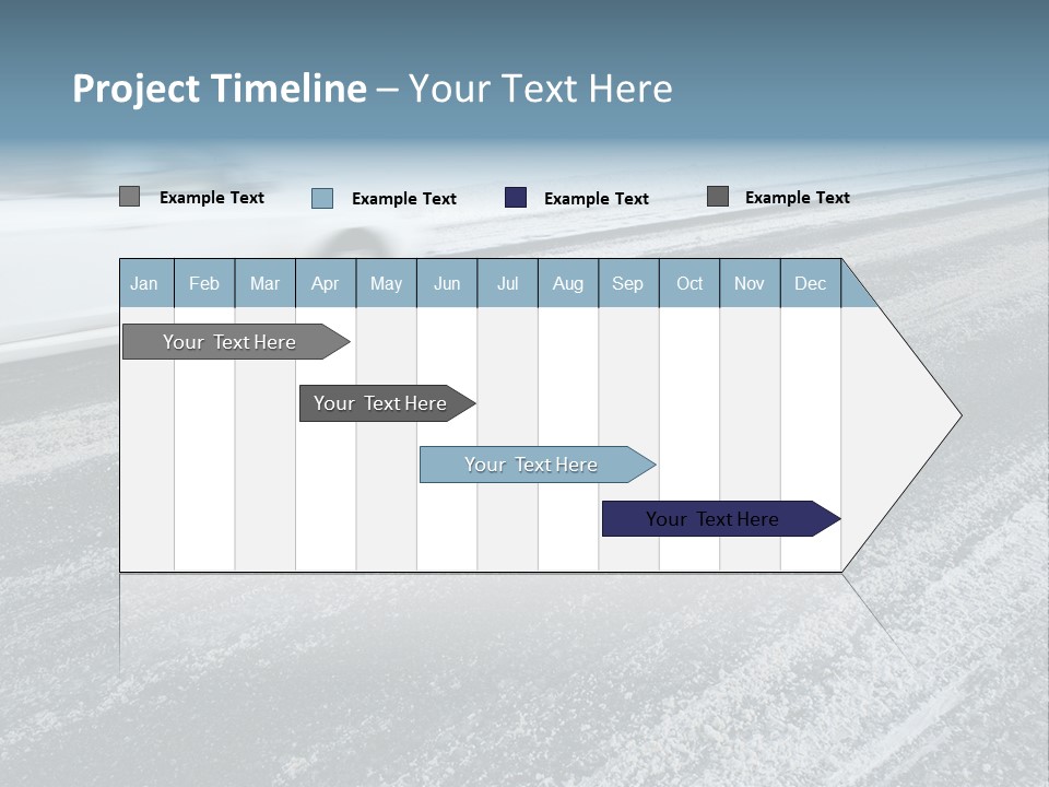Transportation Highway Snow PowerPoint Template