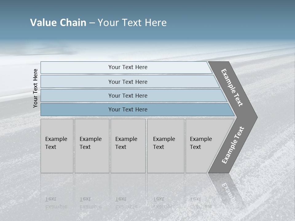 Transportation Highway Snow PowerPoint Template
