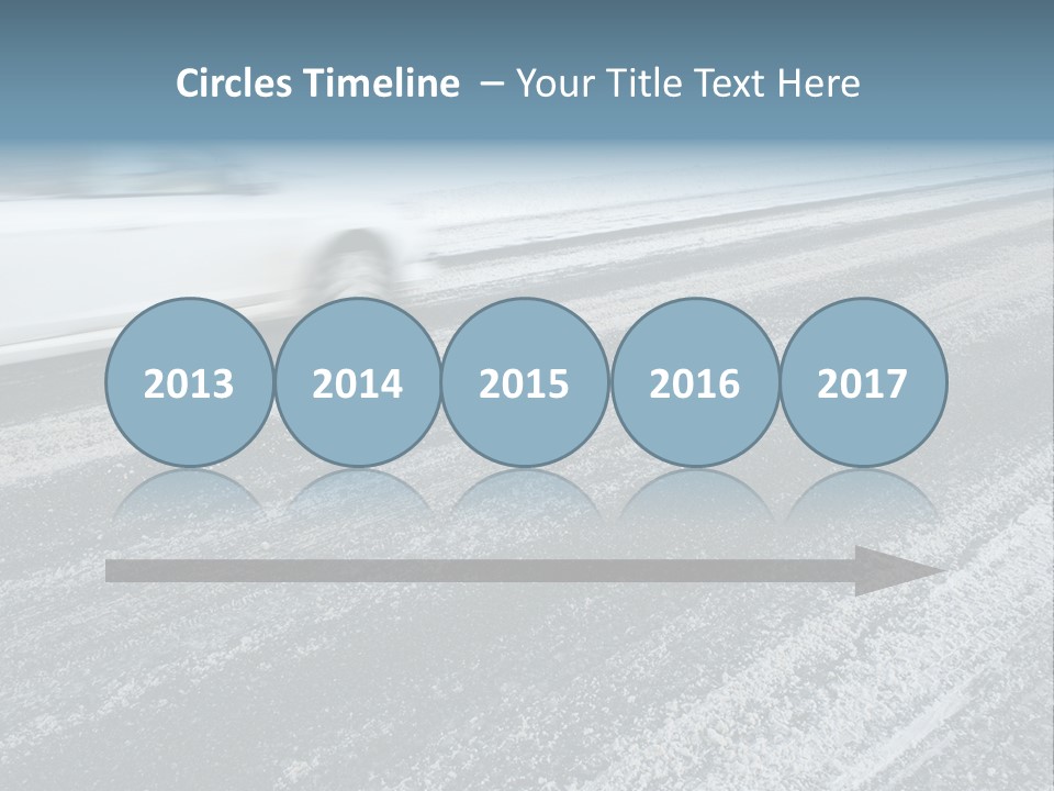 Transportation Highway Snow PowerPoint Template