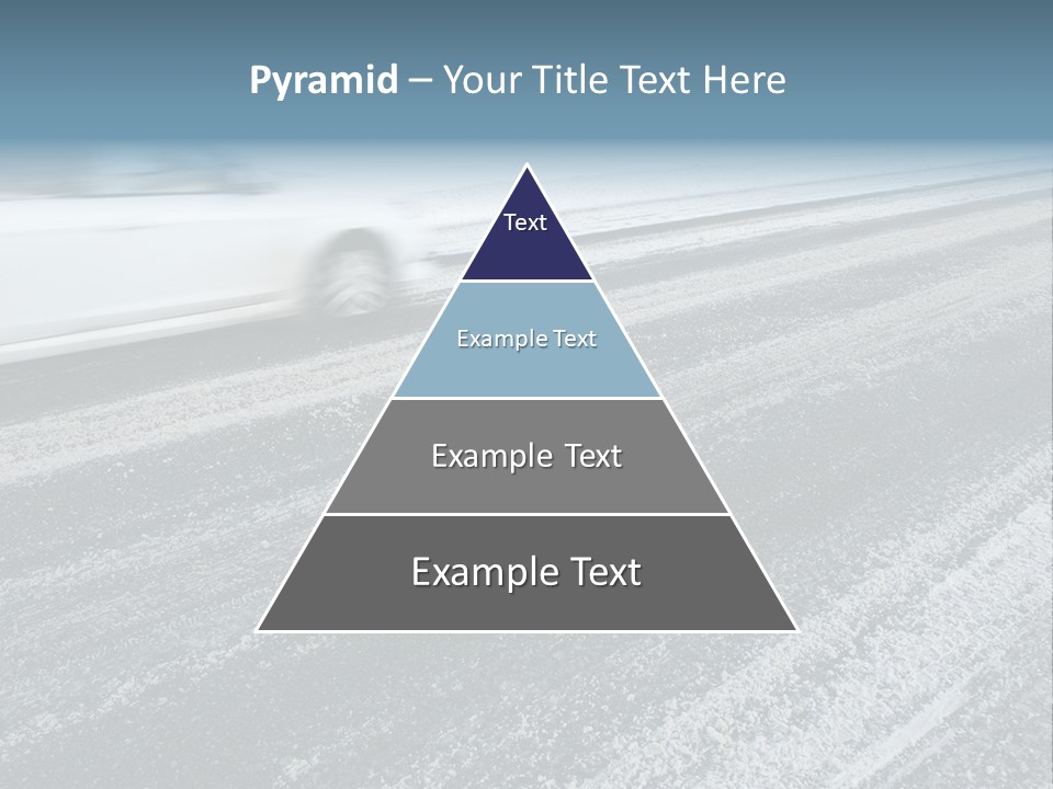 Transportation Highway Snow PowerPoint Template