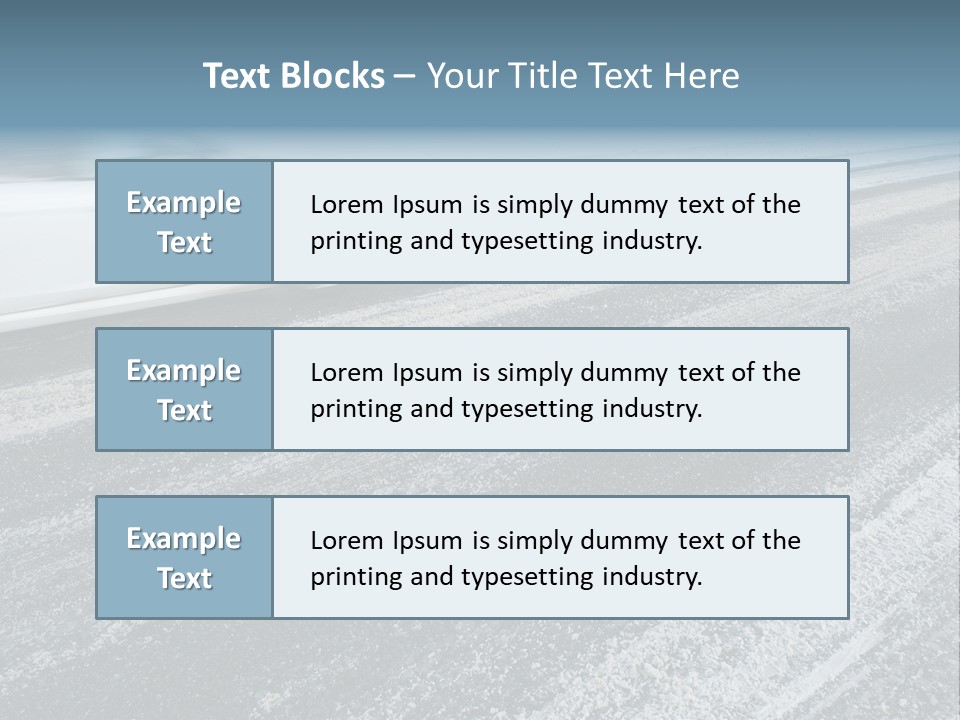 Transportation Highway Snow PowerPoint Template