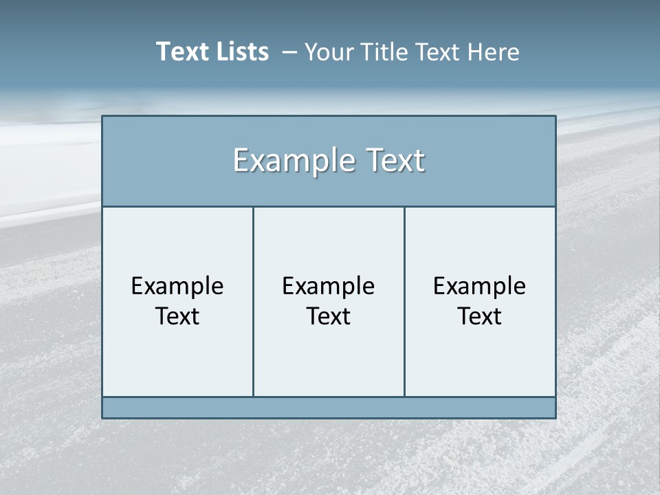 Transportation Highway Snow PowerPoint Template