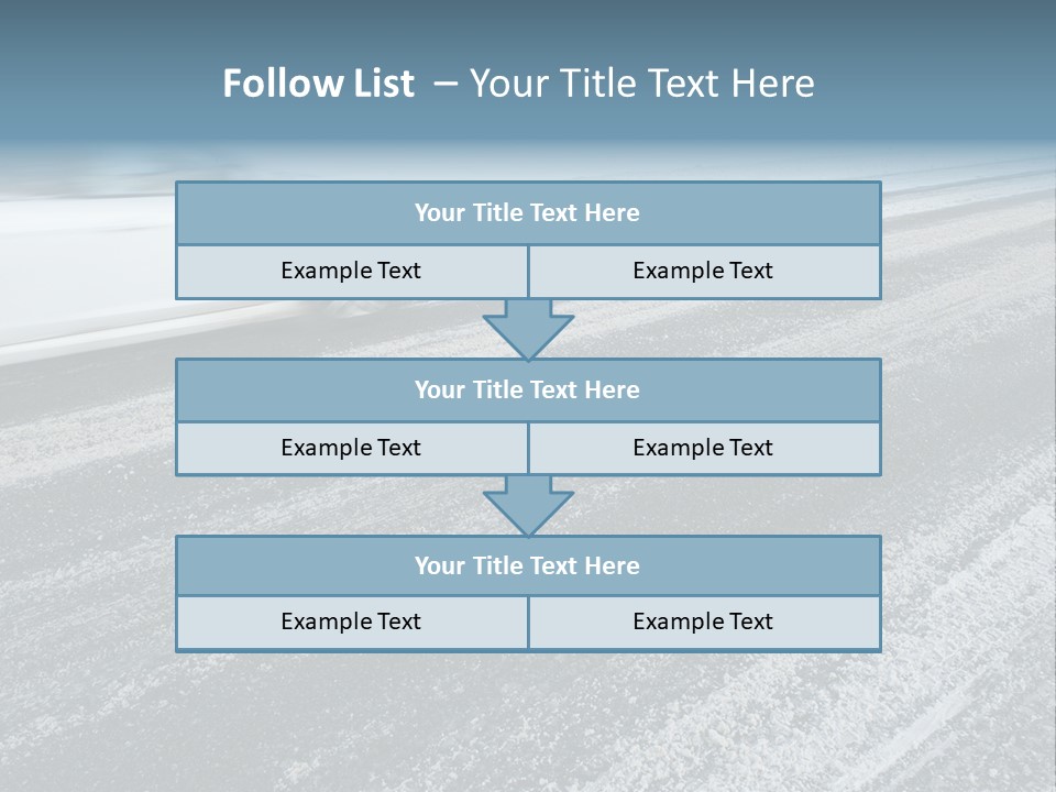 Transportation Highway Snow PowerPoint Template
