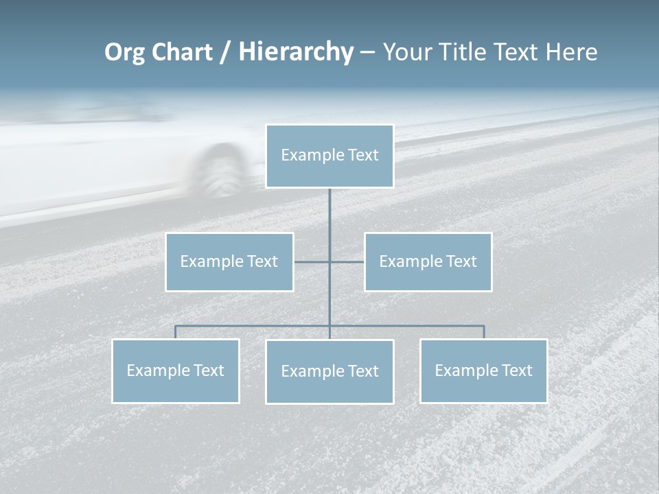 Transportation Highway Snow PowerPoint Template