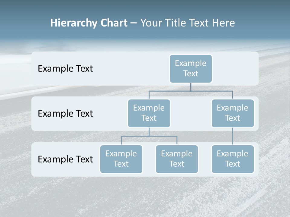 Transportation Highway Snow PowerPoint Template