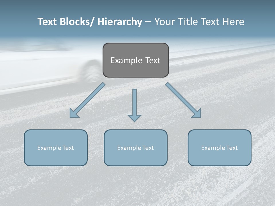 Transportation Highway Snow PowerPoint Template