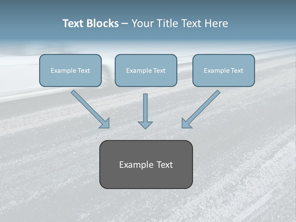 Transportation Highway Snow PowerPoint Template