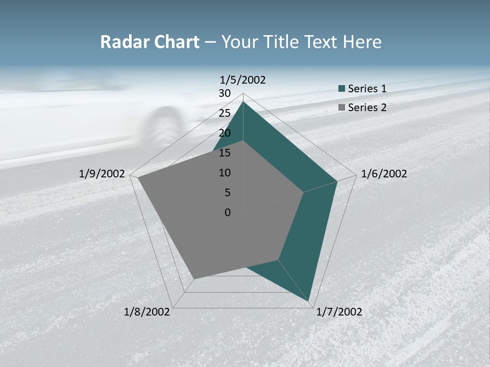 Transportation Highway Snow PowerPoint Template