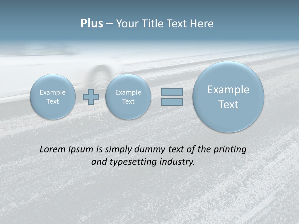 Transportation Highway Snow PowerPoint Template
