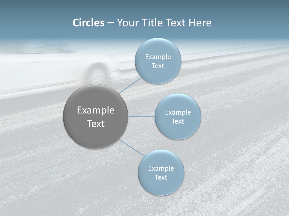 Transportation Highway Snow PowerPoint Template