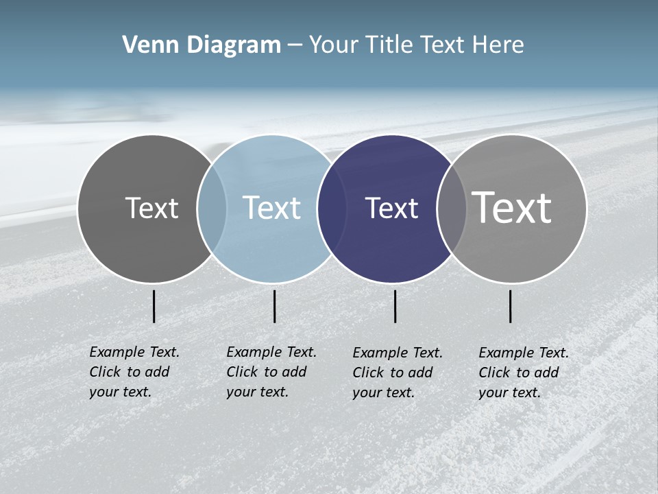 Transportation Highway Snow PowerPoint Template