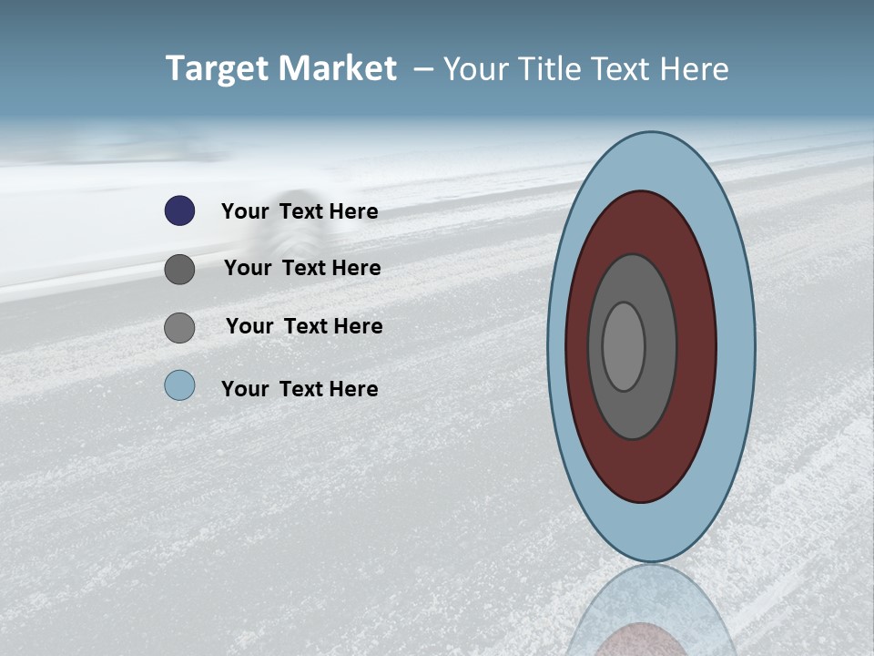 Transportation Highway Snow PowerPoint Template