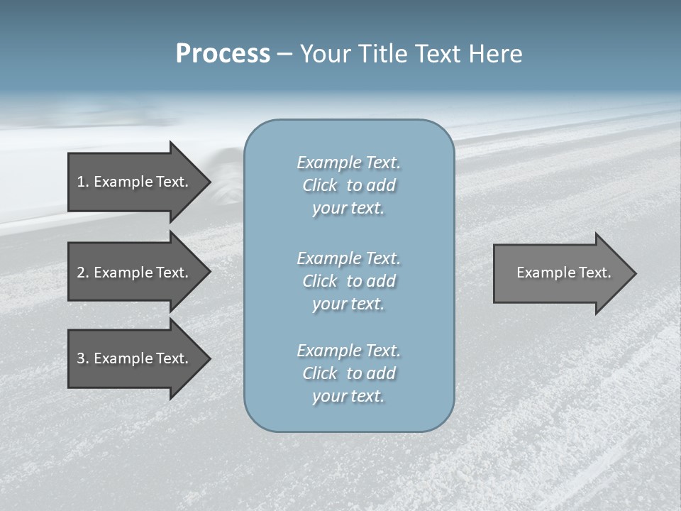 Transportation Highway Snow PowerPoint Template