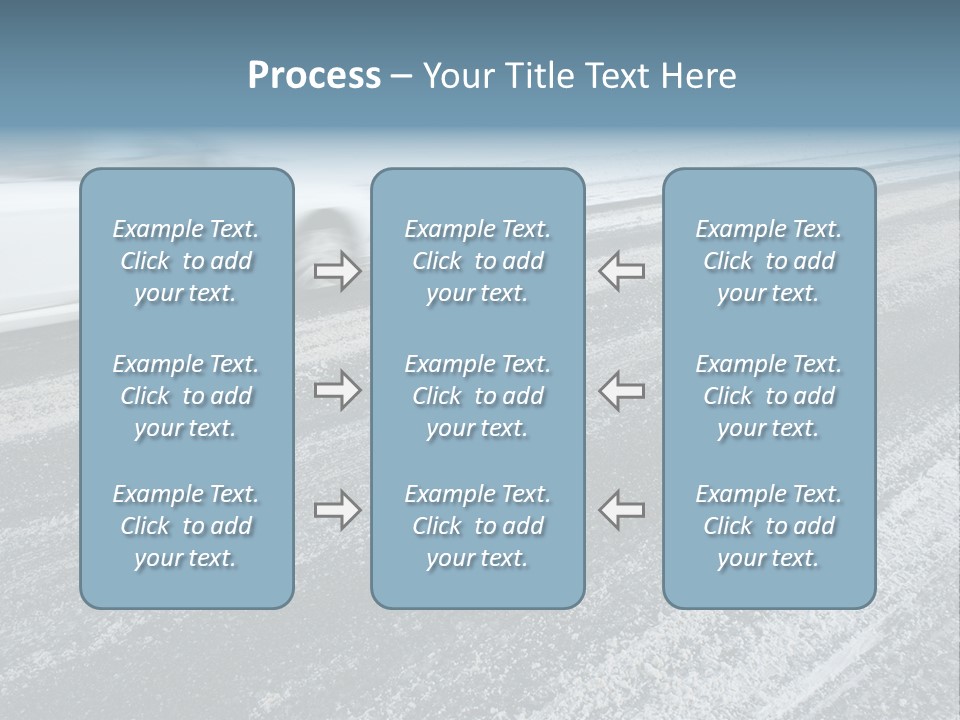Transportation Highway Snow PowerPoint Template