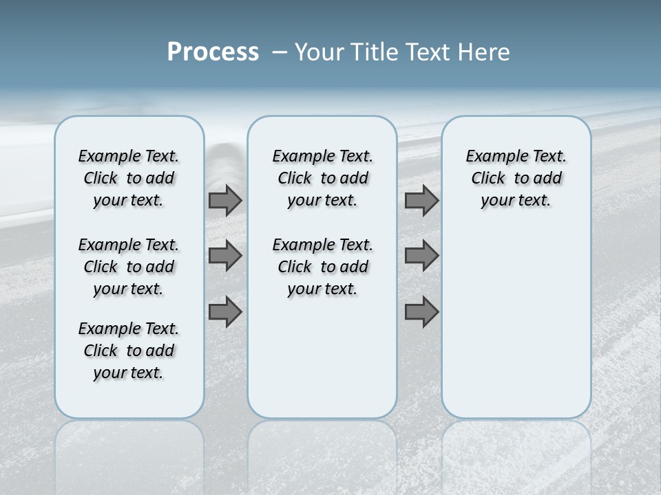 Transportation Highway Snow PowerPoint Template