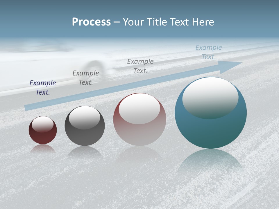Transportation Highway Snow PowerPoint Template