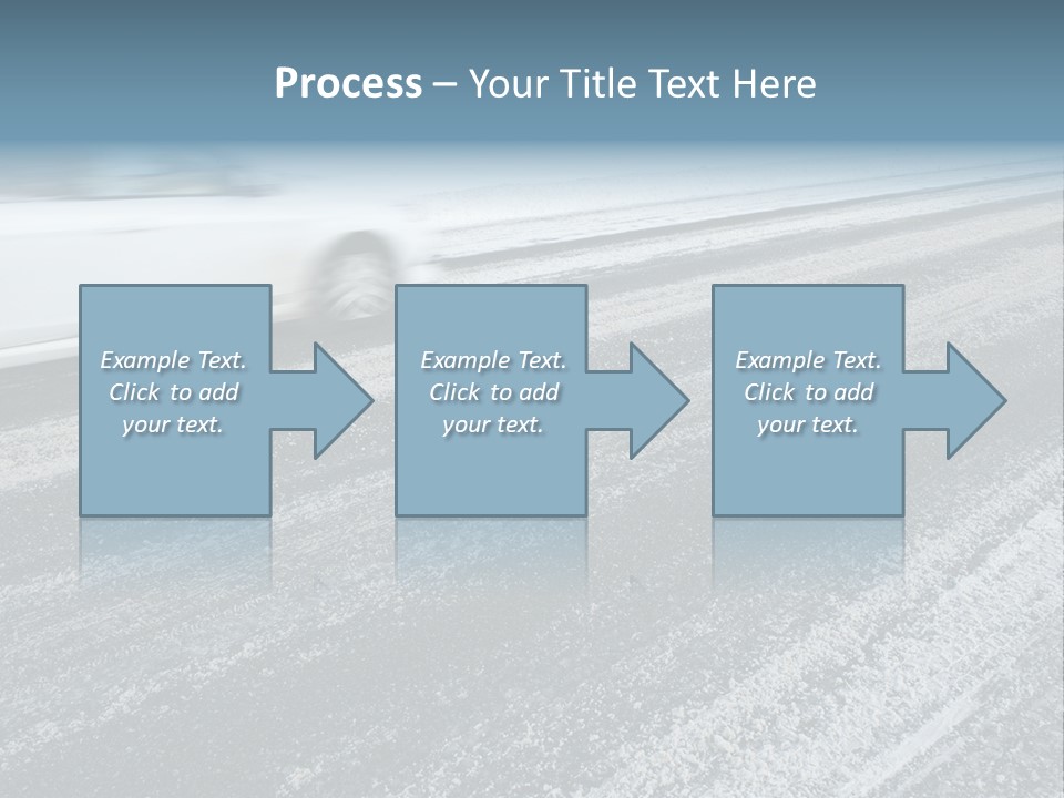 Transportation Highway Snow PowerPoint Template