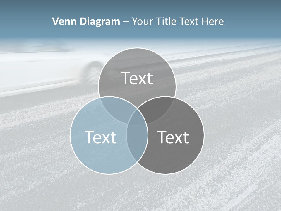 Transportation Highway Snow PowerPoint Template