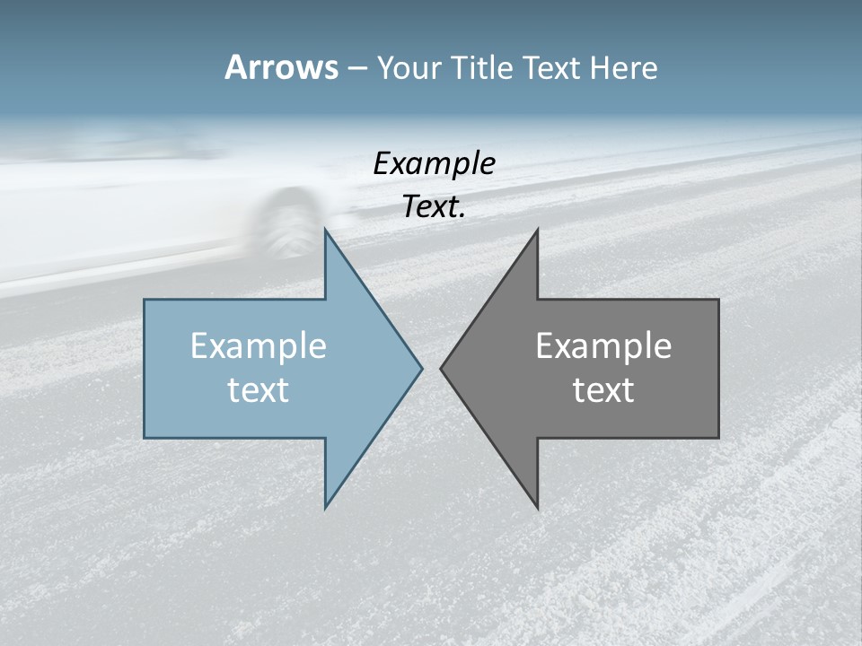 Transportation Highway Snow PowerPoint Template