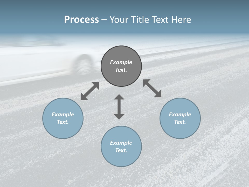 Transportation Highway Snow PowerPoint Template