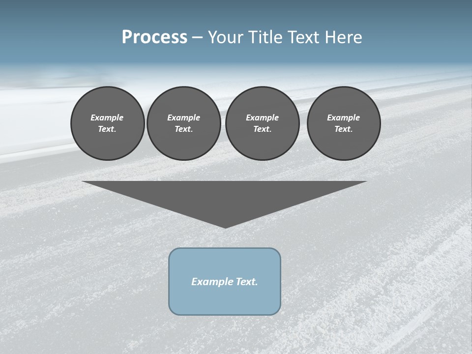 Transportation Highway Snow PowerPoint Template