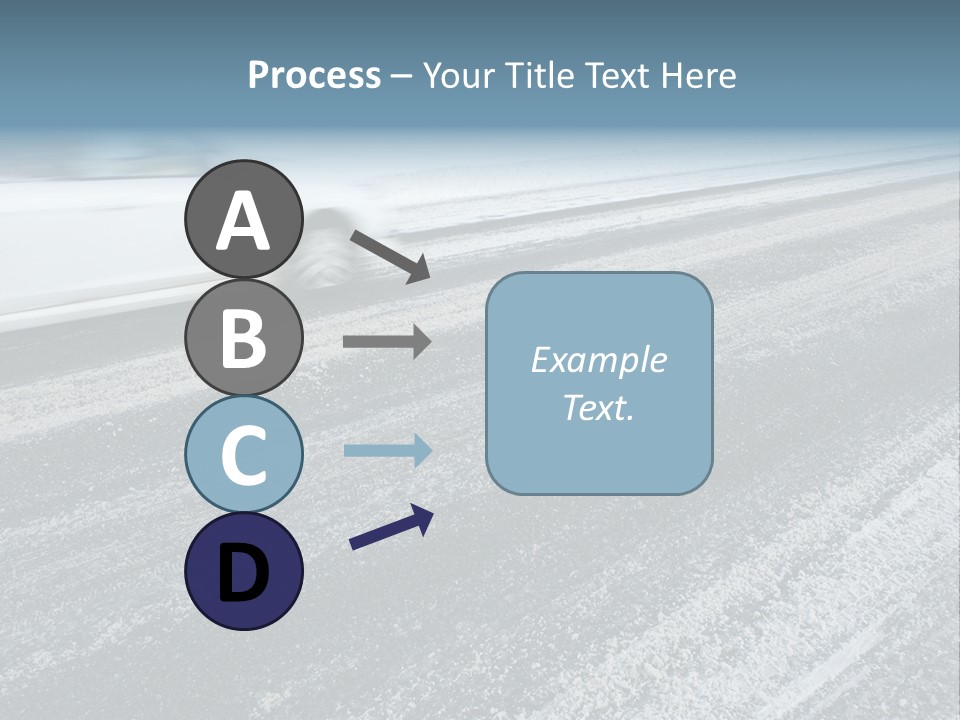Transportation Highway Snow PowerPoint Template