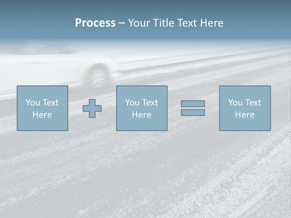 Transportation Highway Snow PowerPoint Template