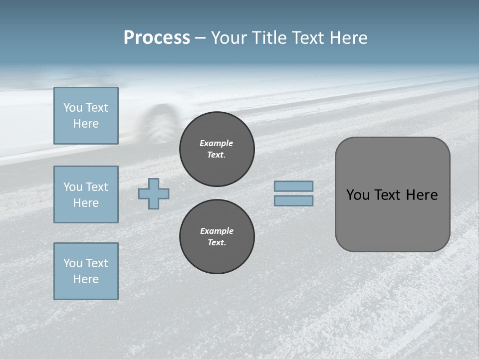 Transportation Highway Snow PowerPoint Template