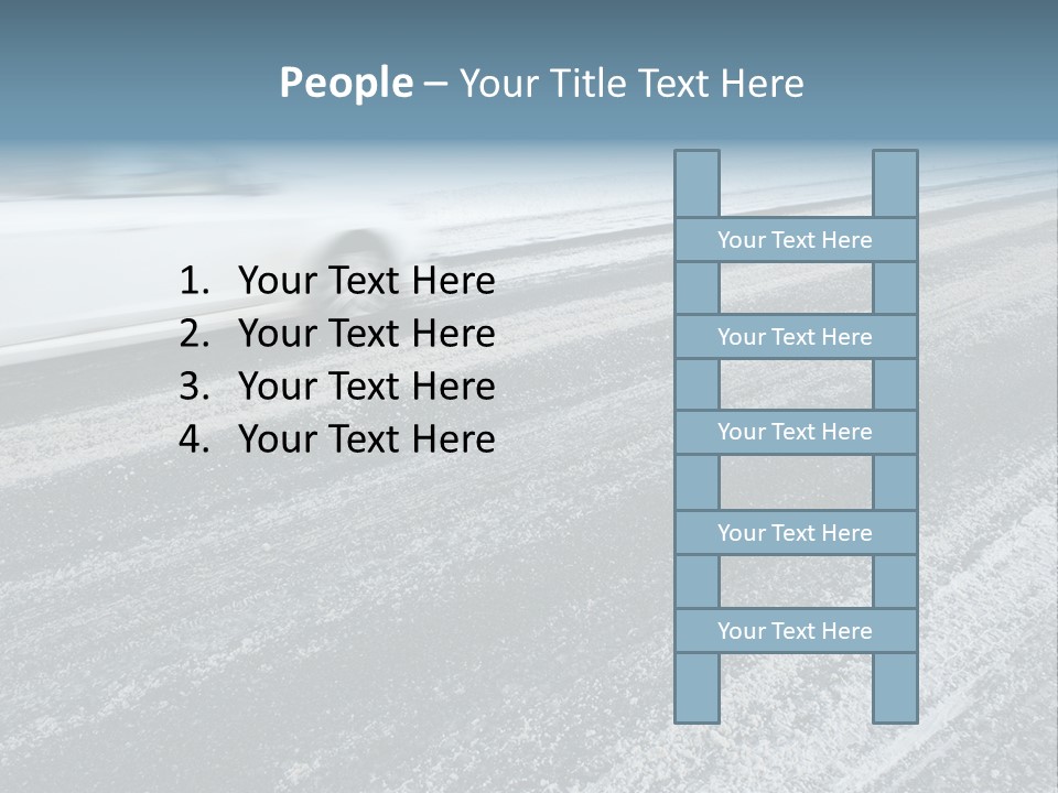 Transportation Highway Snow PowerPoint Template