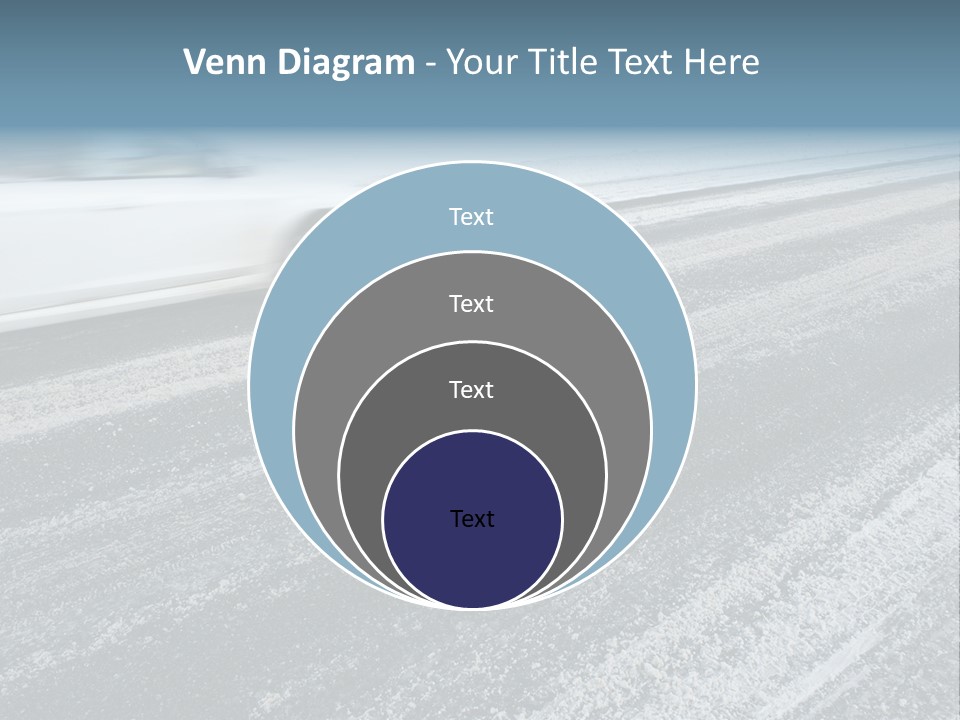 Transportation Highway Snow PowerPoint Template