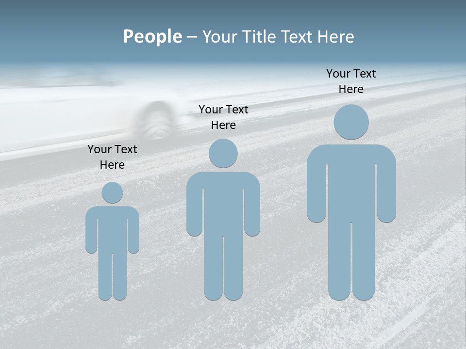 Transportation Highway Snow PowerPoint Template
