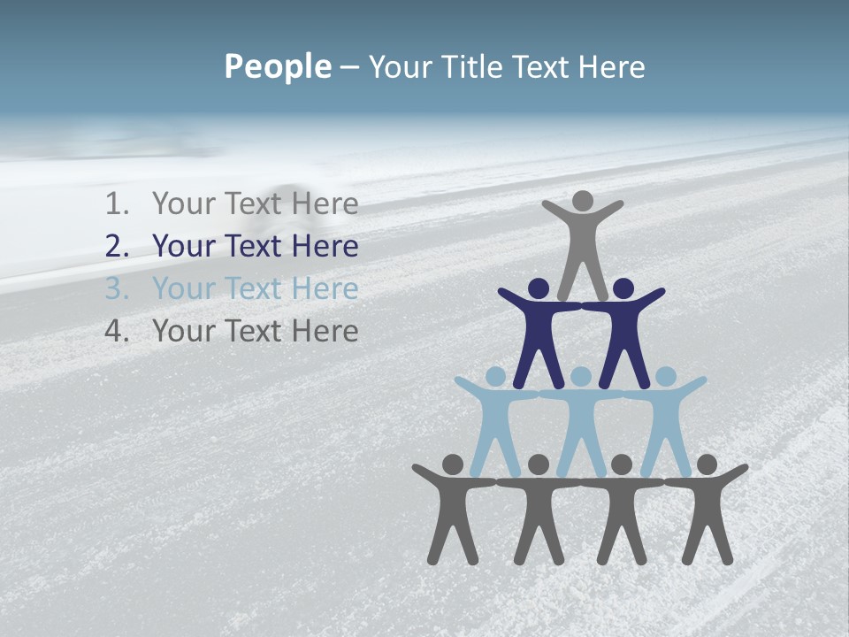 Transportation Highway Snow PowerPoint Template