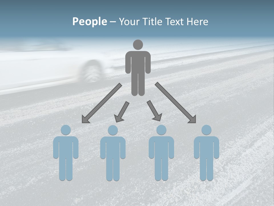 Transportation Highway Snow PowerPoint Template