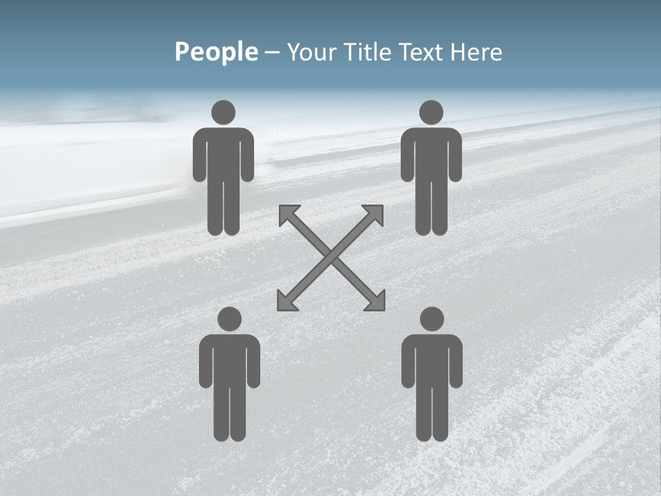Transportation Highway Snow PowerPoint Template