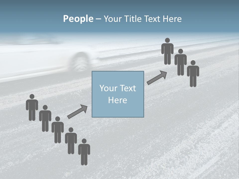 Transportation Highway Snow PowerPoint Template