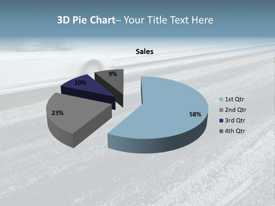 Transportation Highway Snow PowerPoint Template