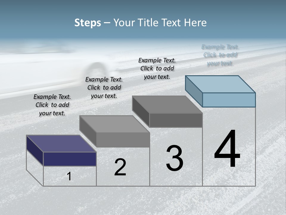 Transportation Highway Snow PowerPoint Template