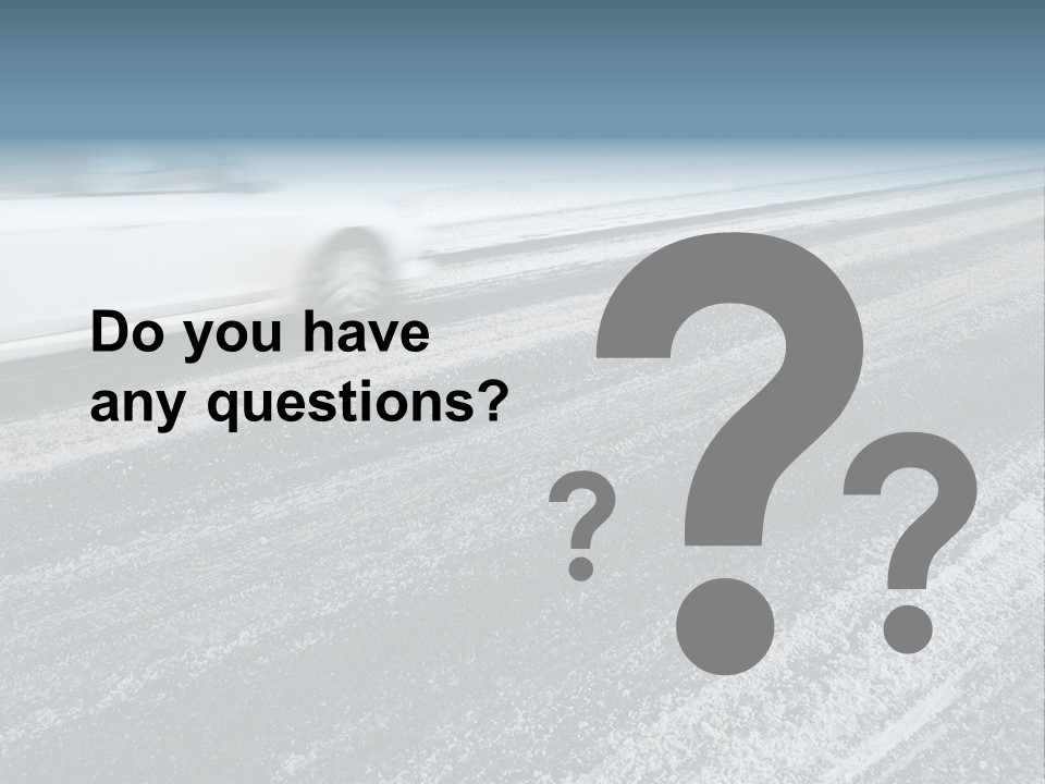 Transportation Highway Snow PowerPoint Template