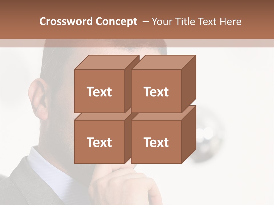 Guy Corporate Standing PowerPoint Template