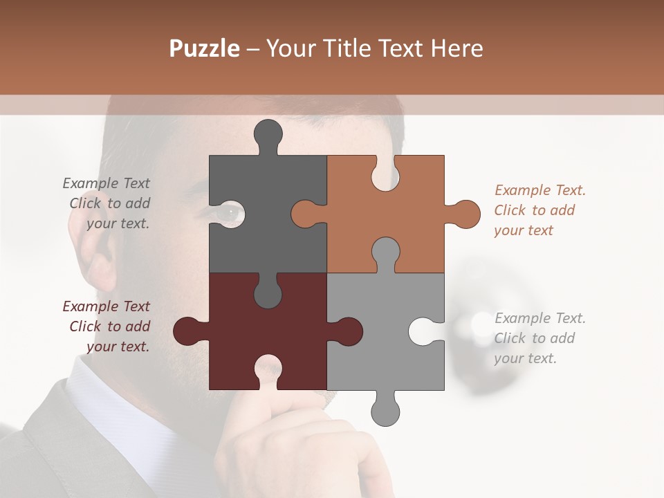 Guy Corporate Standing PowerPoint Template