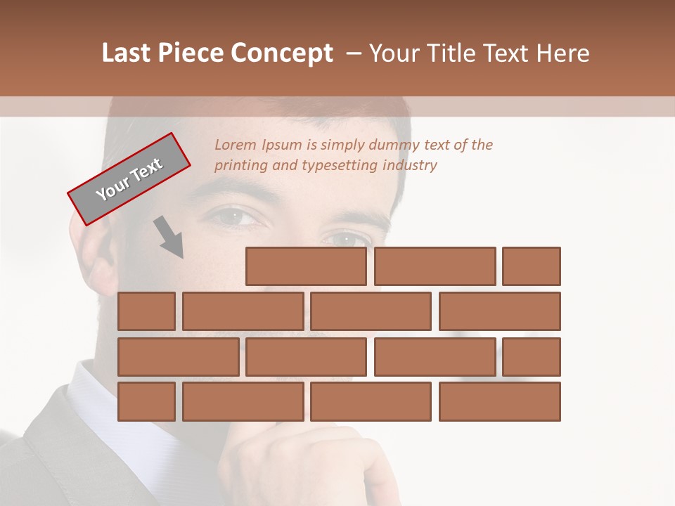 Guy Corporate Standing PowerPoint Template