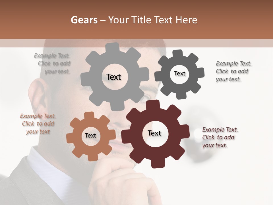 Guy Corporate Standing PowerPoint Template